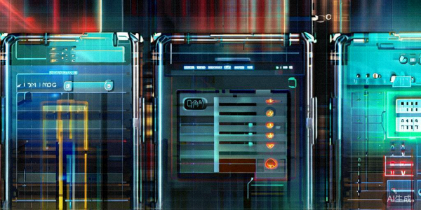 Illustration of mobile security features including biometric login options and two-factor authentication